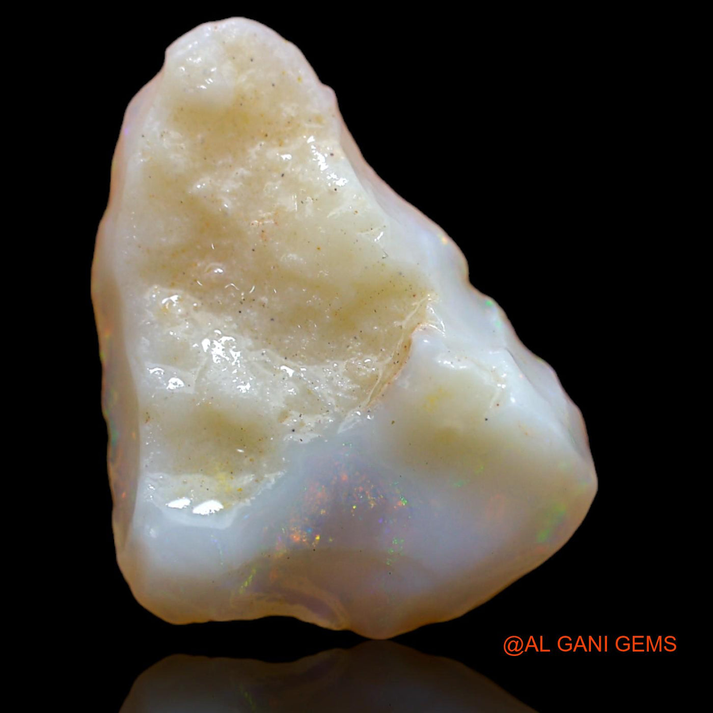 Natural Fire Opal Gemstone 4.50 Cts Loose Fancy Rough From Australia 17x13x4 mm RB-329