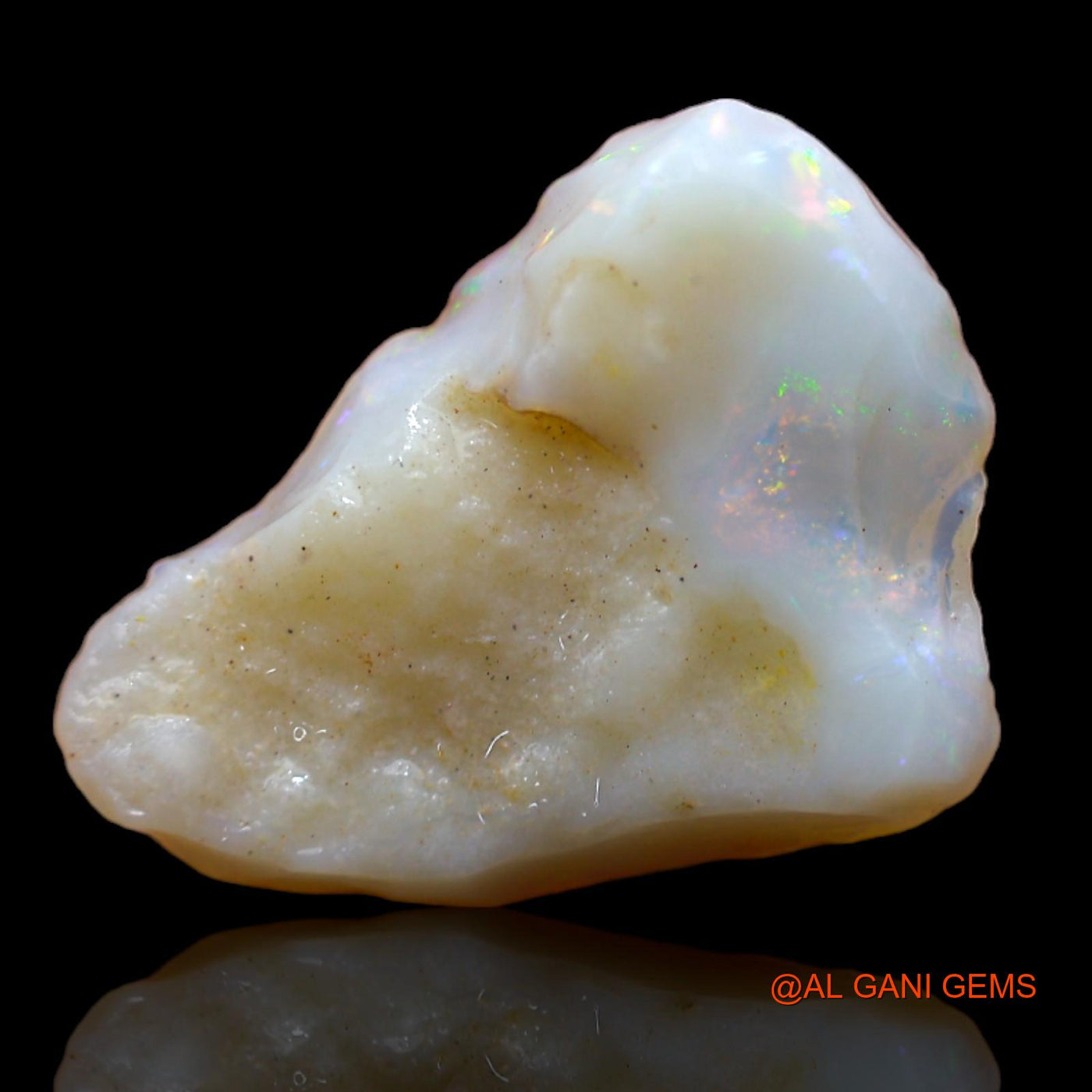 Natural Fire Opal Gemstone 4.50 Cts Loose Fancy Rough From Australia 17x13x4 mm RB-329