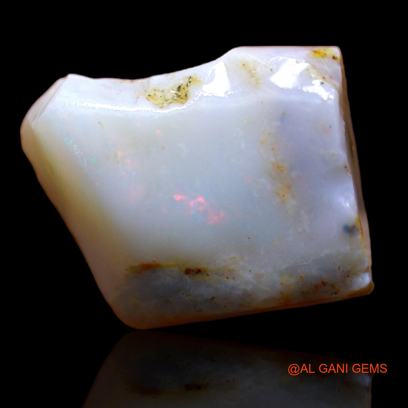 7.40 Cts Natural Australian Fire Opal Loose Gemstone Fancy Rough 15x12x5 mm RB-330
