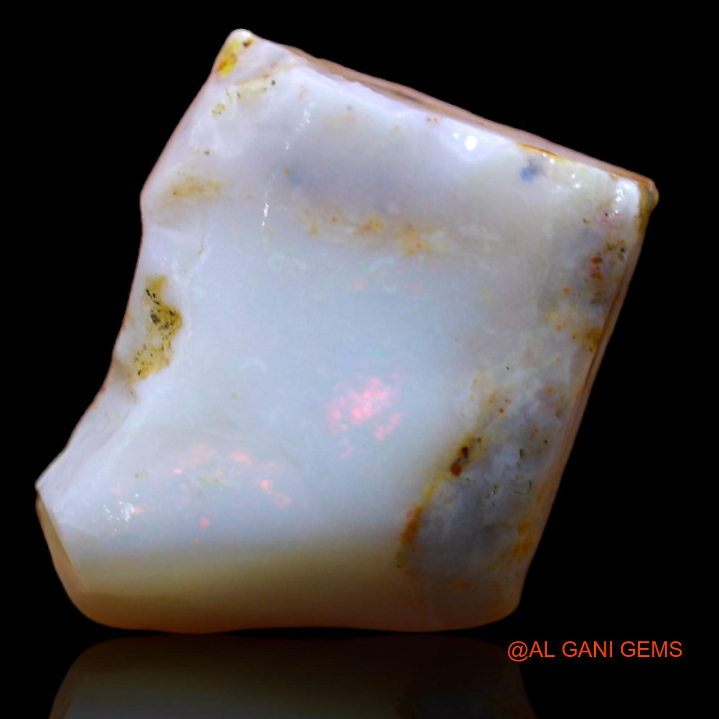 7.40 Cts Natural Australian Fire Opal Loose Gemstone Fancy Rough 15x12x5 mm RB-330