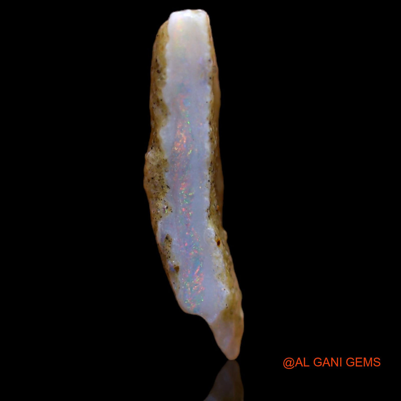 4.00 Cts Natural Australian Fire Opal Loose Gemstone Fancy Rough 17x12x3 mm RB-331