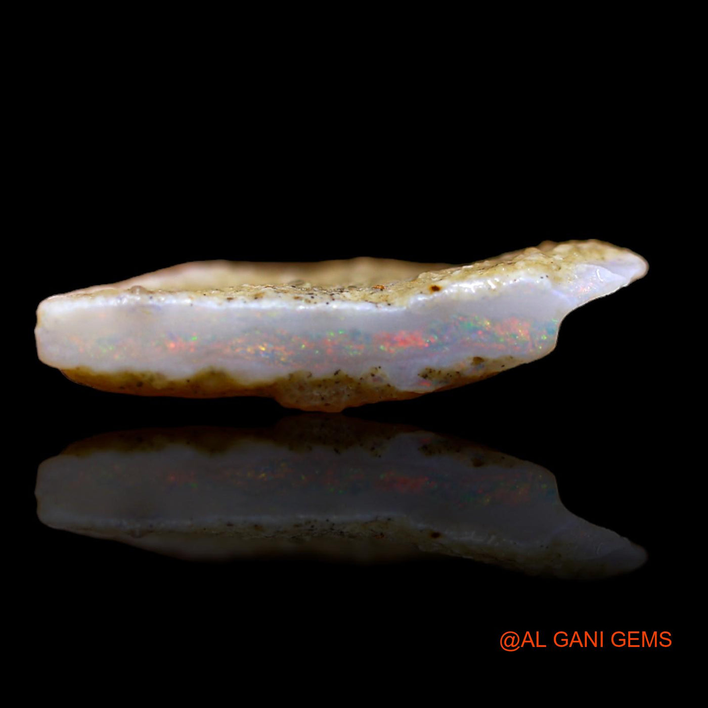 4.00 Cts Natural Australian Fire Opal Loose Gemstone Fancy Rough 17x12x3 mm RB-331