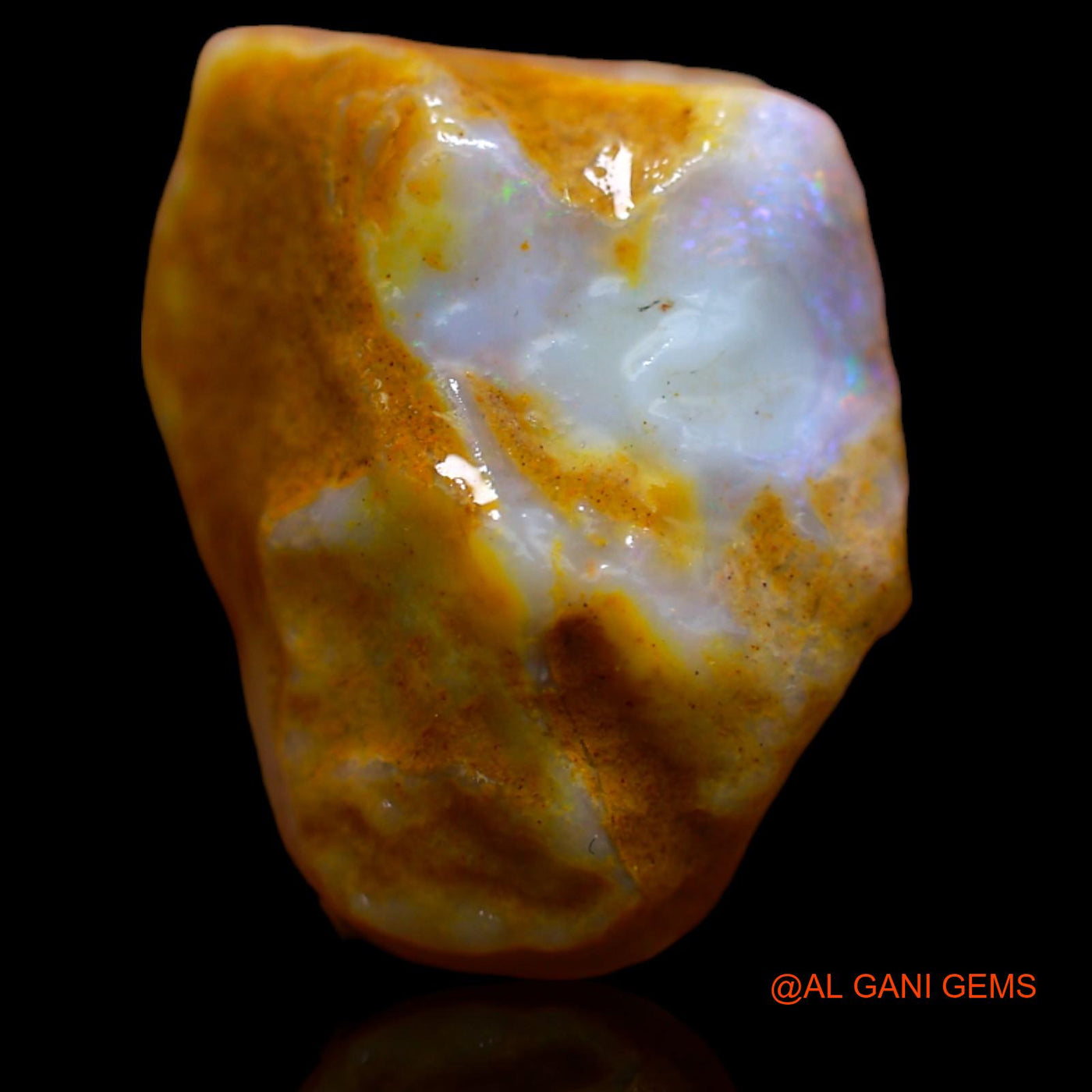 7.00 Cts Natural Australian Fire Opal Loose Gemstone Fancy Rough 15x13x6 mm RB-332