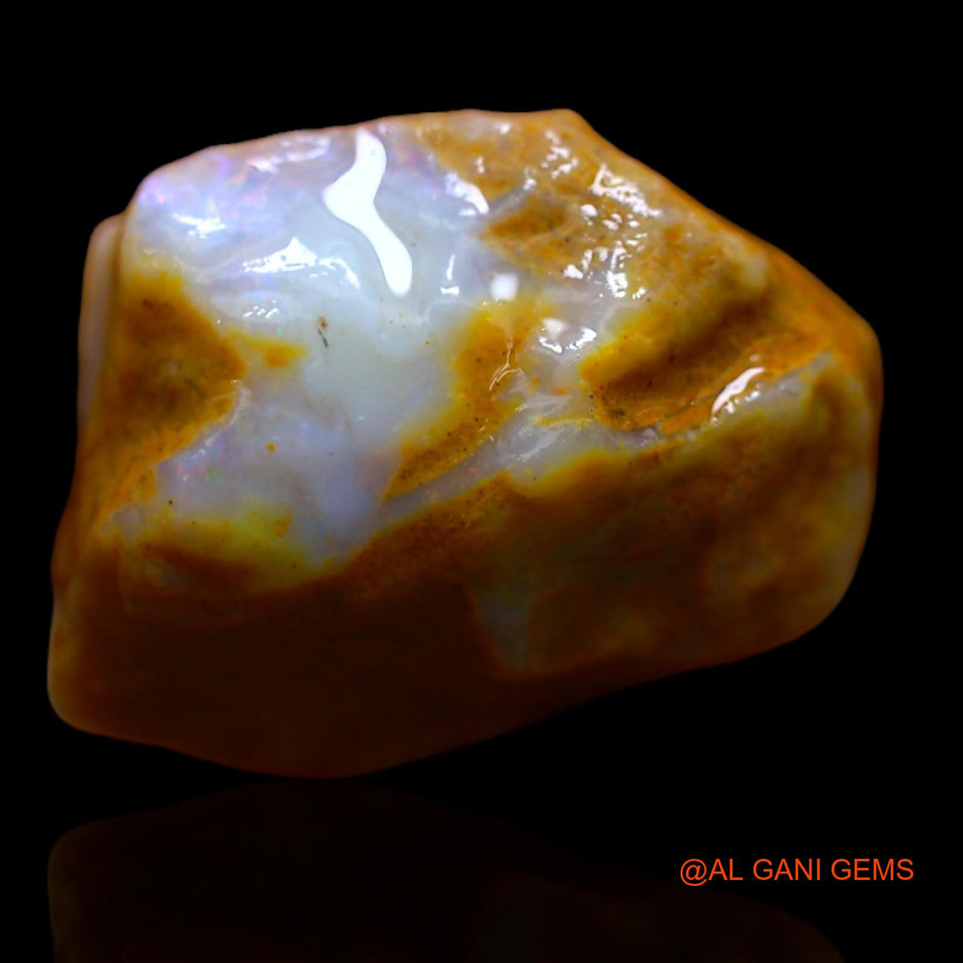 7.00 Cts Natural Australian Fire Opal Loose Gemstone Fancy Rough 15x13x6 mm RB-332