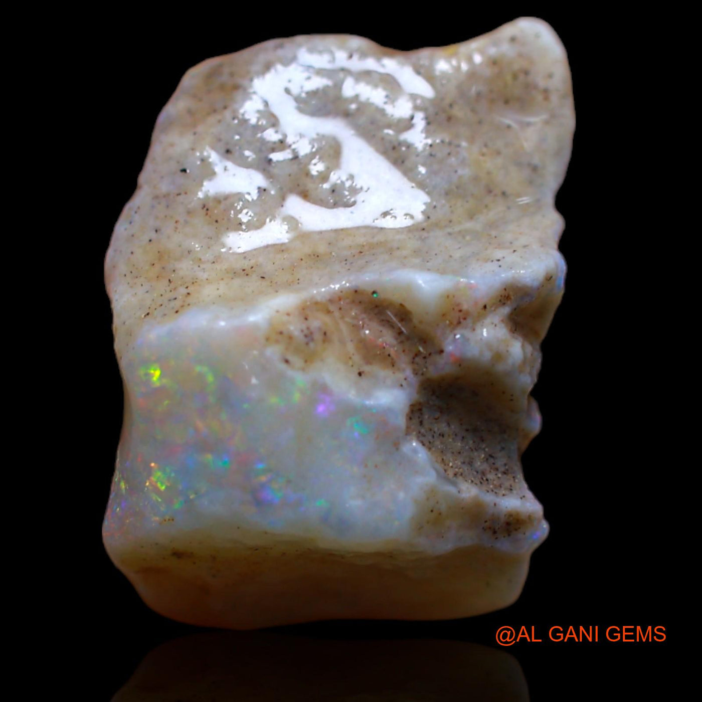 Natural Fire Opal Gemstone 9.40 Cts Loose Fancy Rough From Australia 16x11x8 mm RB-335