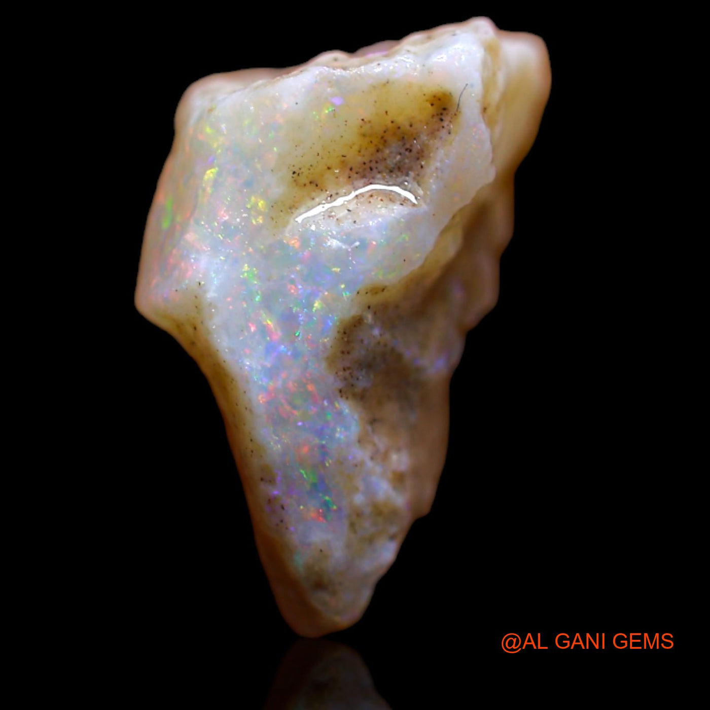 Natural Fire Opal Gemstone 9.40 Cts Loose Fancy Rough From Australia 16x11x8 mm RB-335