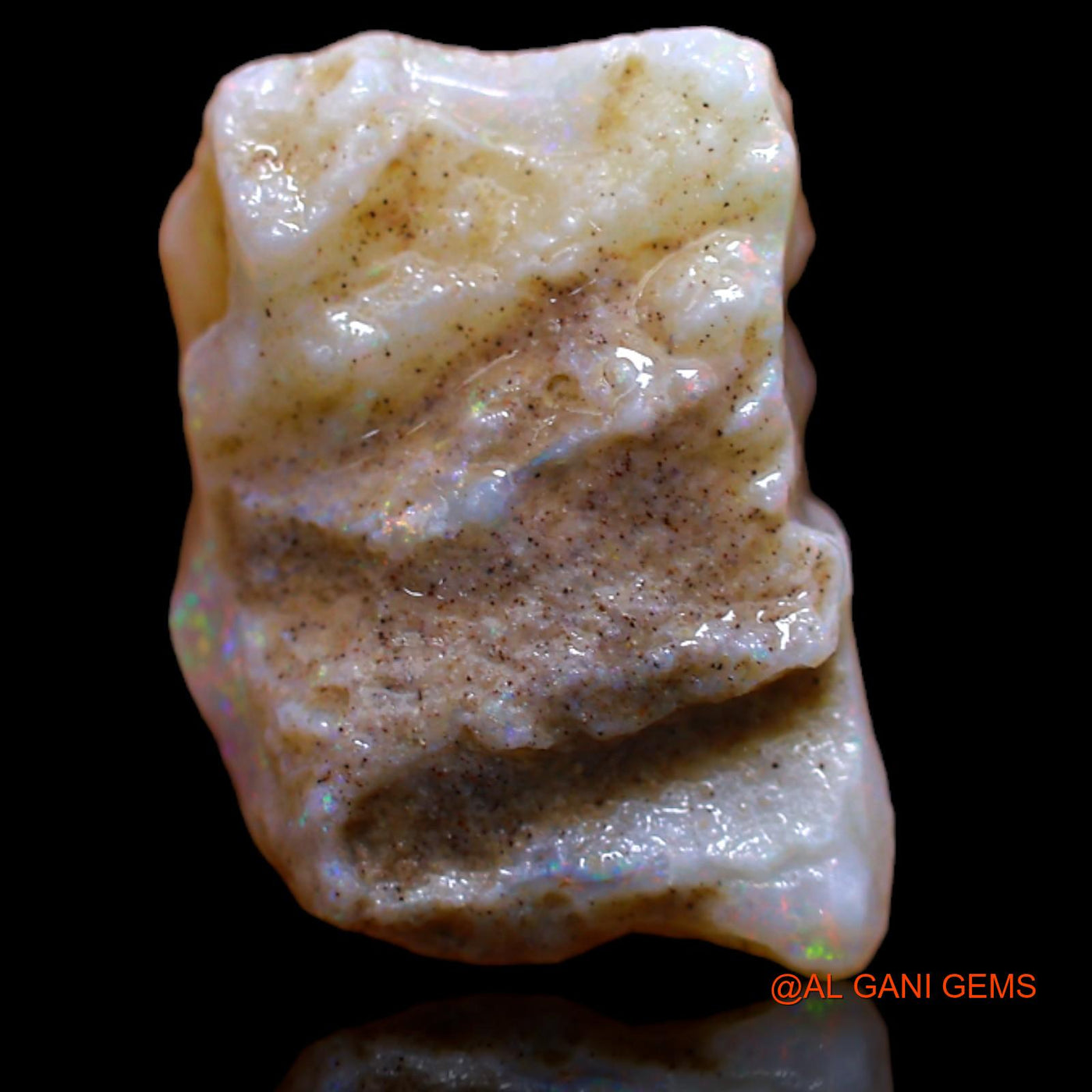 Natural Fire Opal Gemstone 9.40 Cts Loose Fancy Rough From Australia 16x11x8 mm RB-335