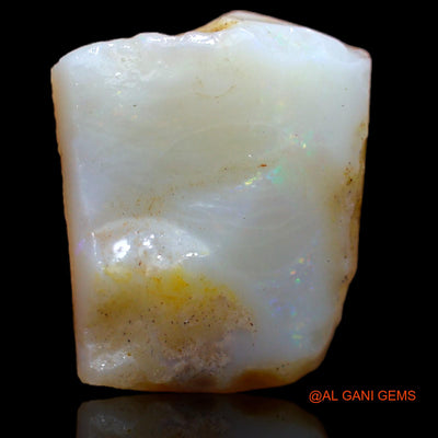 Natural Fire Opal Gemstone 6.60 Cts Loose Fancy Rough From Australia 15x13x7 mm RB-337