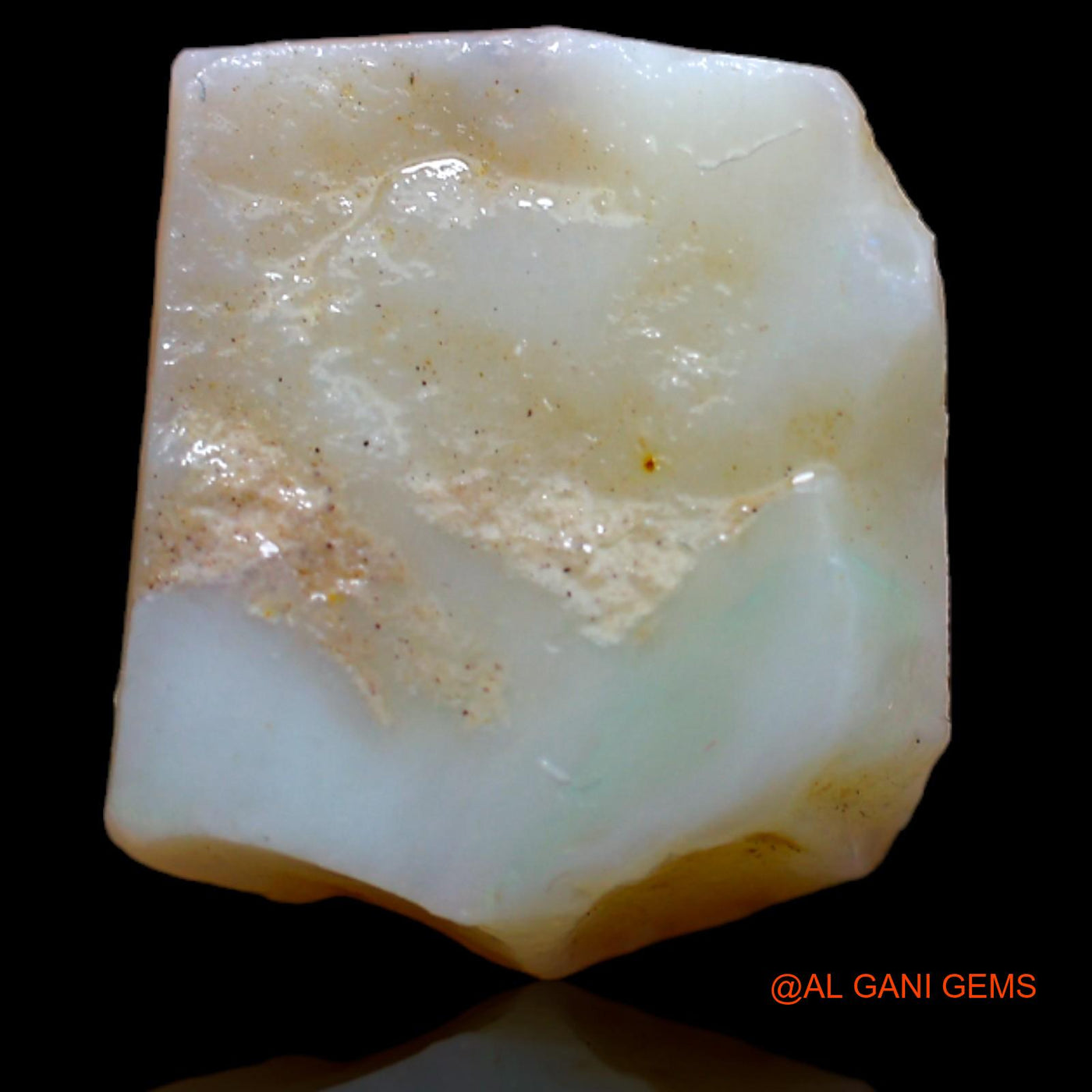 Natural Fire Opal Gemstone 6.60 Cts Loose Fancy Rough From Australia 15x13x7 mm RB-337