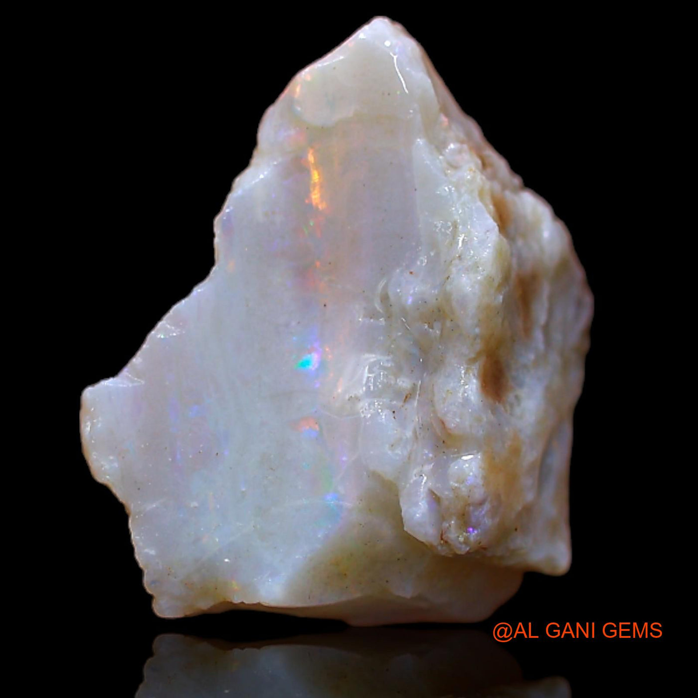 Natural Fire Opal Gemstone 7.00 Cts Loose Fancy Rough From Australia 17x16x7 mm RB-343