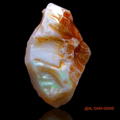 8.40 Cts Natural Australian Fire Opal Loose Gemstone Fancy Rough 20x11x7 mm RB-345