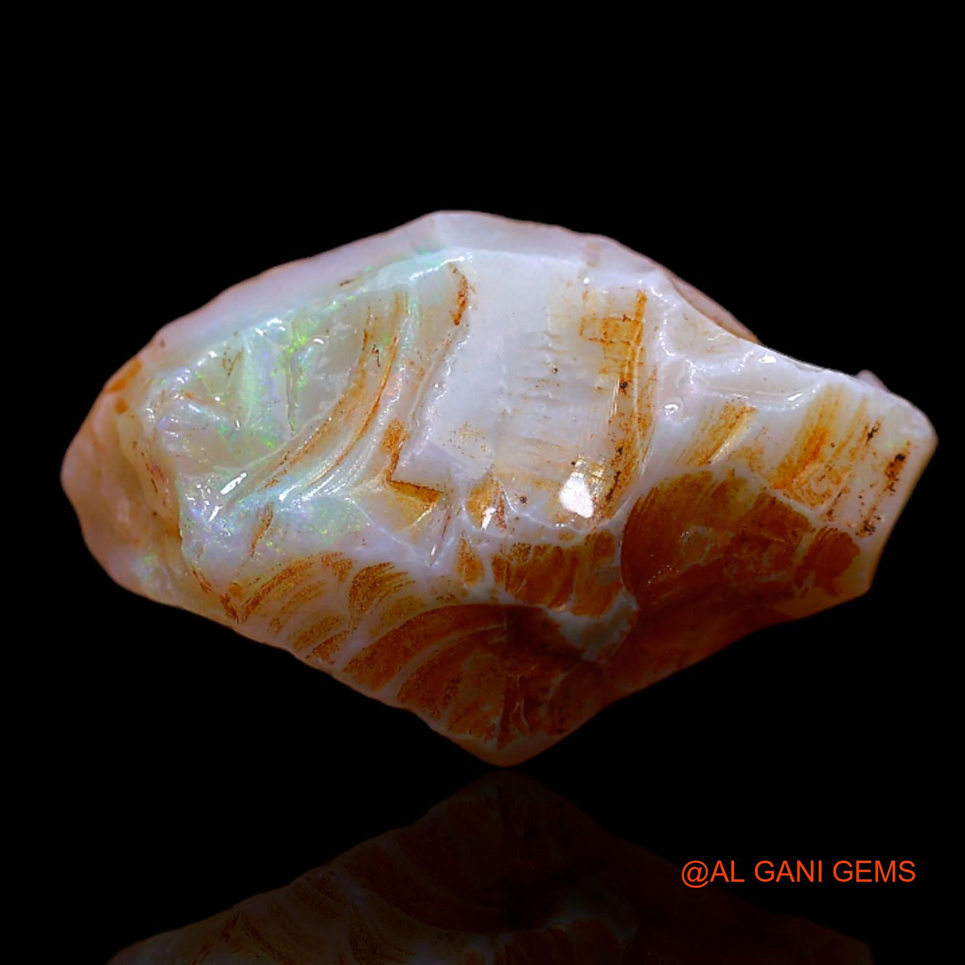 8.40 Cts Natural Australian Fire Opal Loose Gemstone Fancy Rough 20x11x7 mm RB-345