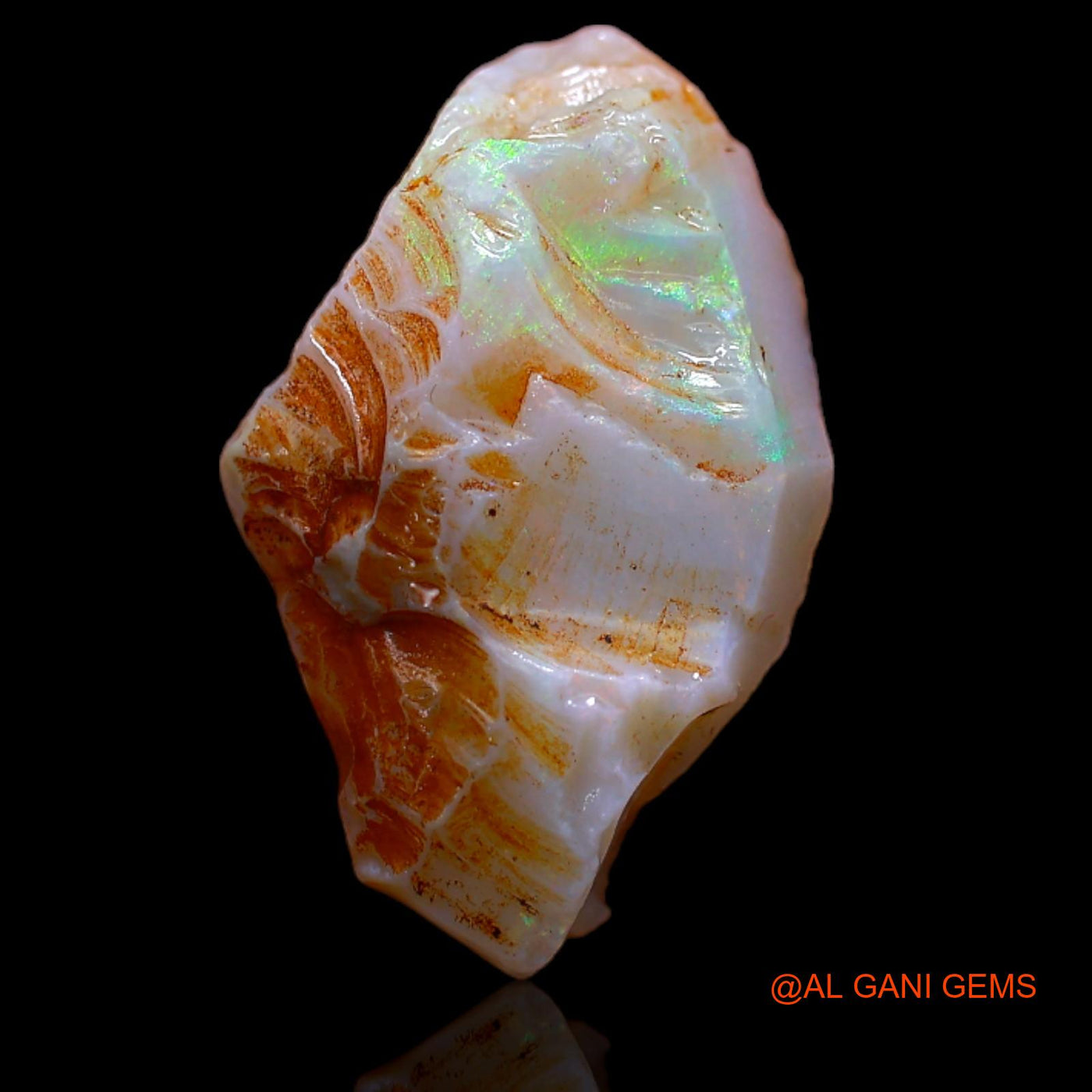 8.40 Cts Natural Australian Fire Opal Loose Gemstone Fancy Rough 20x11x7 mm RB-345