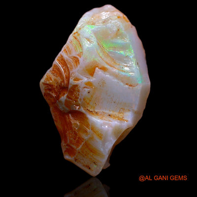 8.40 Cts Natural Australian Fire Opal Loose Gemstone Fancy Rough 20x11x7 mm RB-345