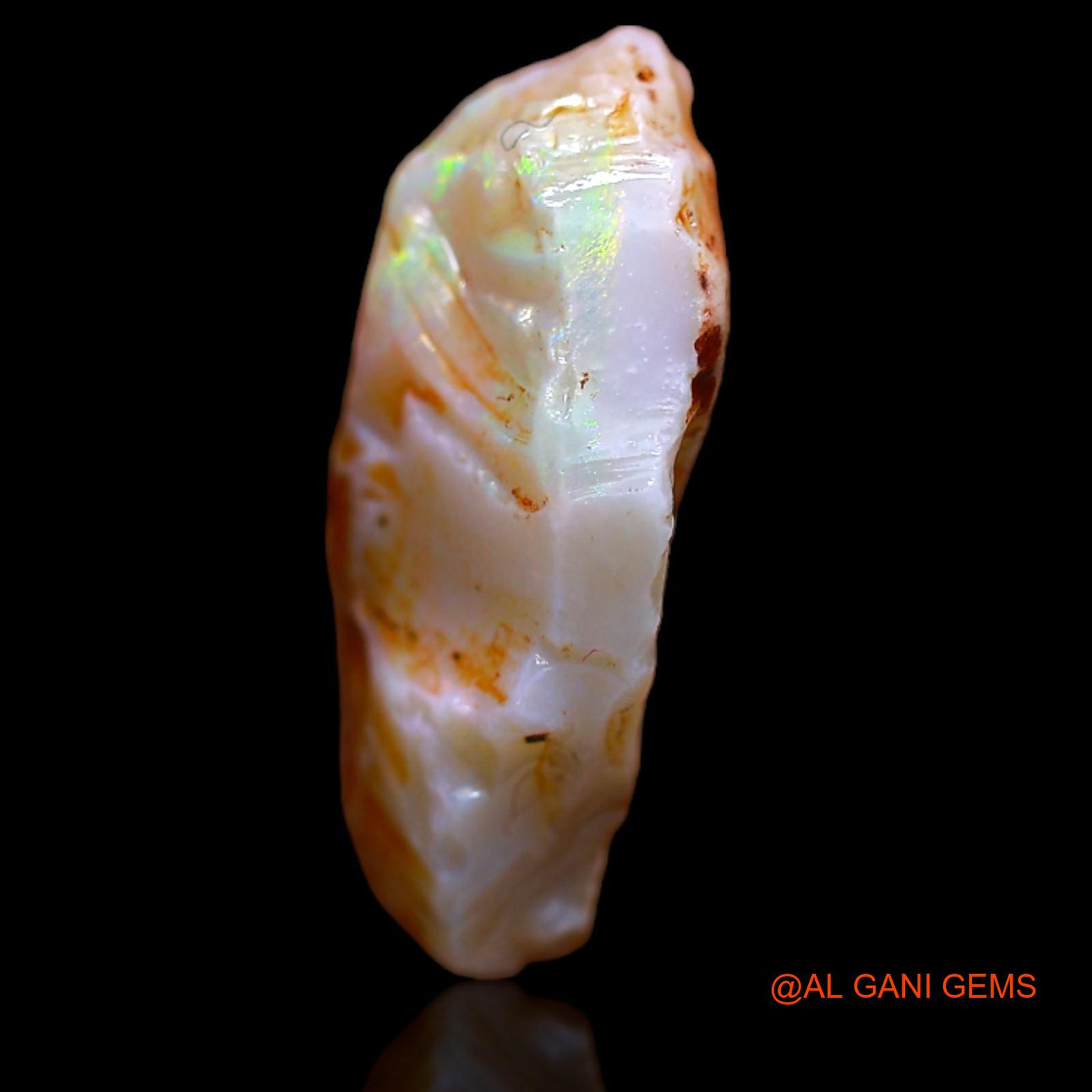 8.40 Cts Natural Australian Fire Opal Loose Gemstone Fancy Rough 20x11x7 mm RB-345