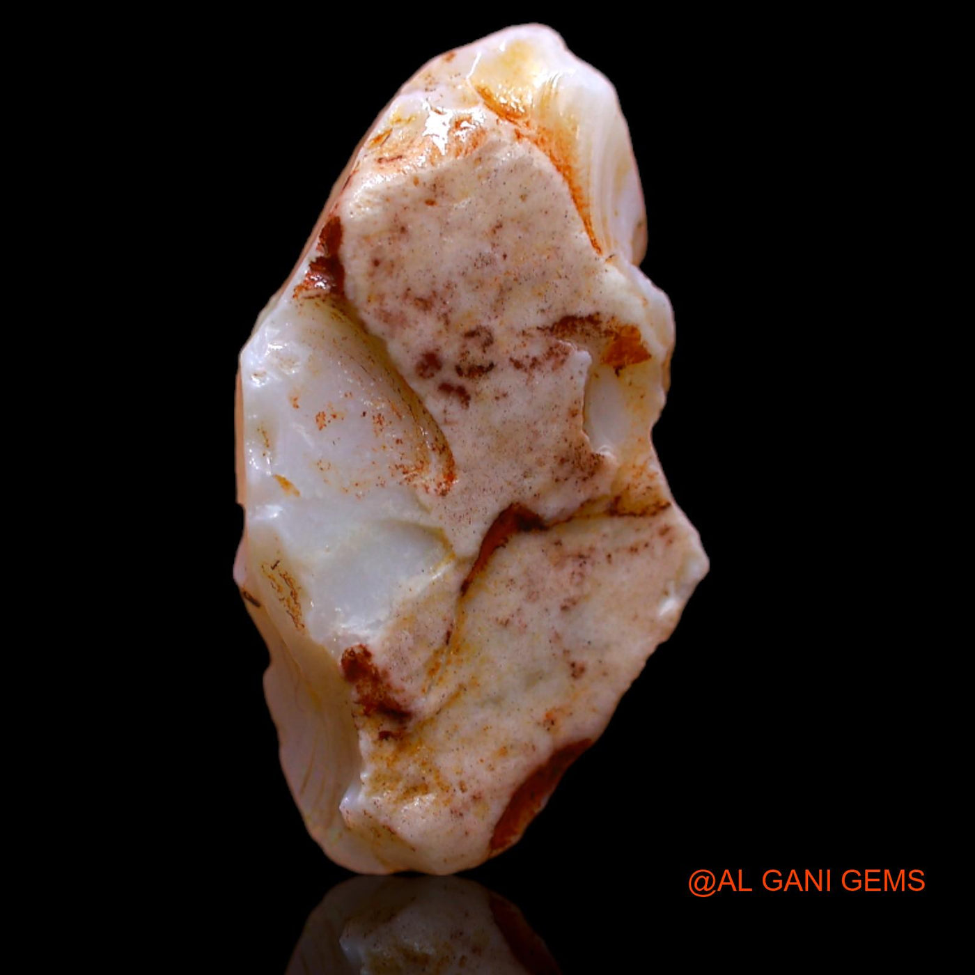 8.40 Cts Natural Australian Fire Opal Loose Gemstone Fancy Rough 20x11x7 mm RB-345