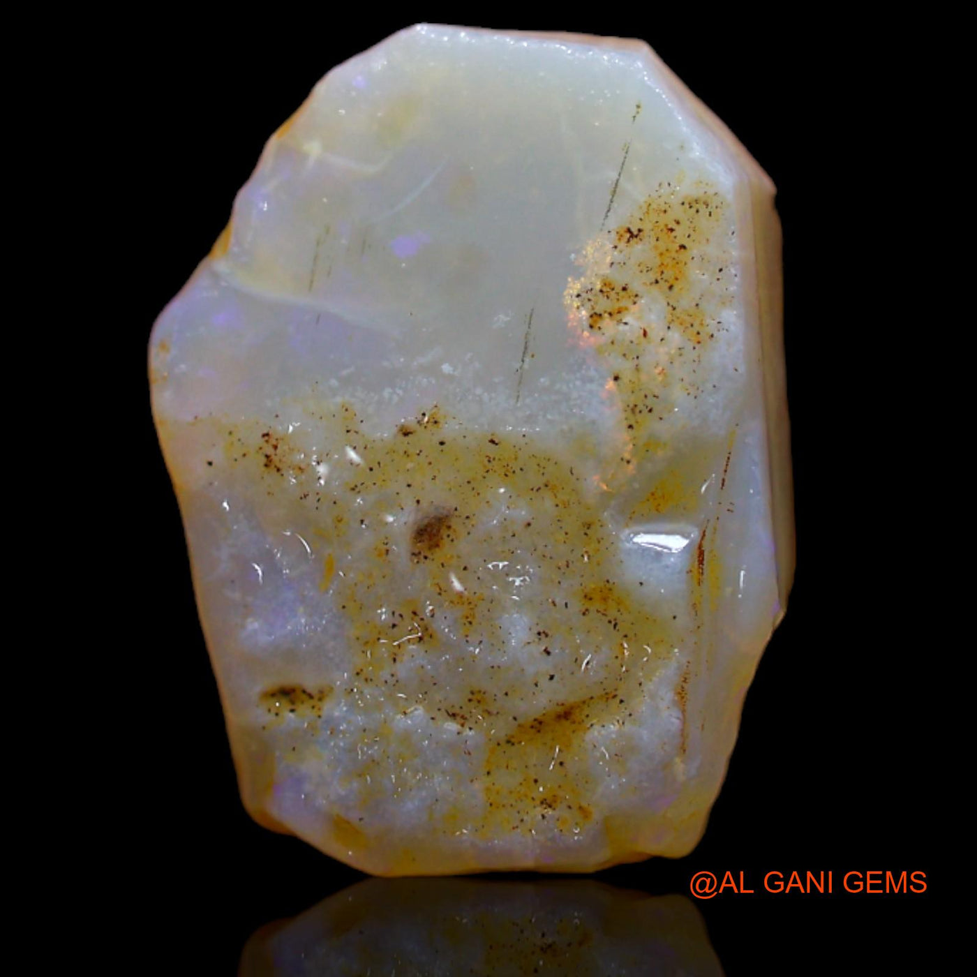 6.60 Cts Natural Australian Fire Opal Loose Gemstone Fancy Rough 17x12x4 mm RB-348