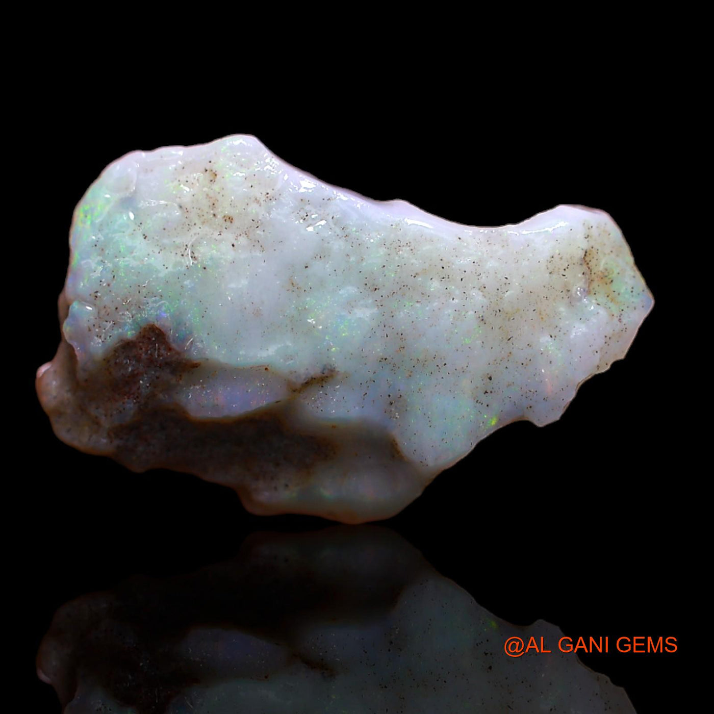 Natural Untreated Fire Opal Loose Gemstone Fancy Rough From Australia 8.00 Cts 21x12x7 mm RB-368