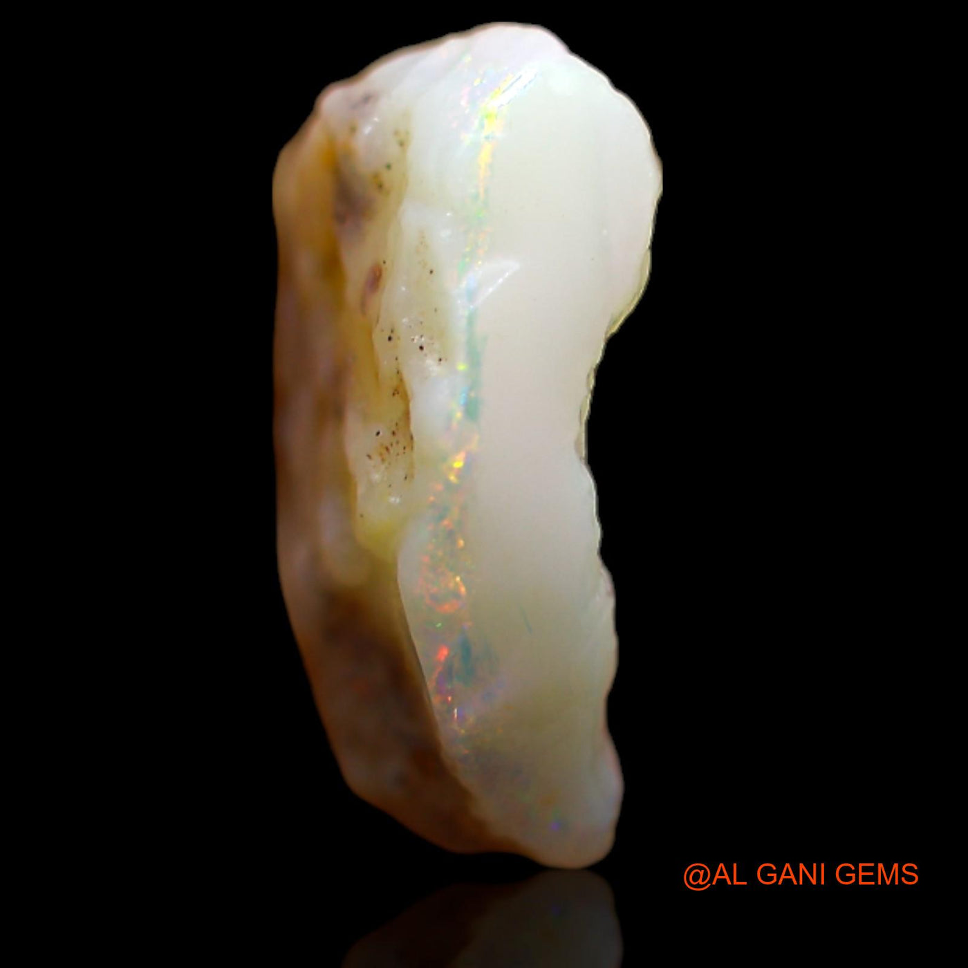 Natural Untreated Fire Opal Loose Gemstone Fancy Rough From Australia 4.90 Cts 14x12x5 mm RB-36