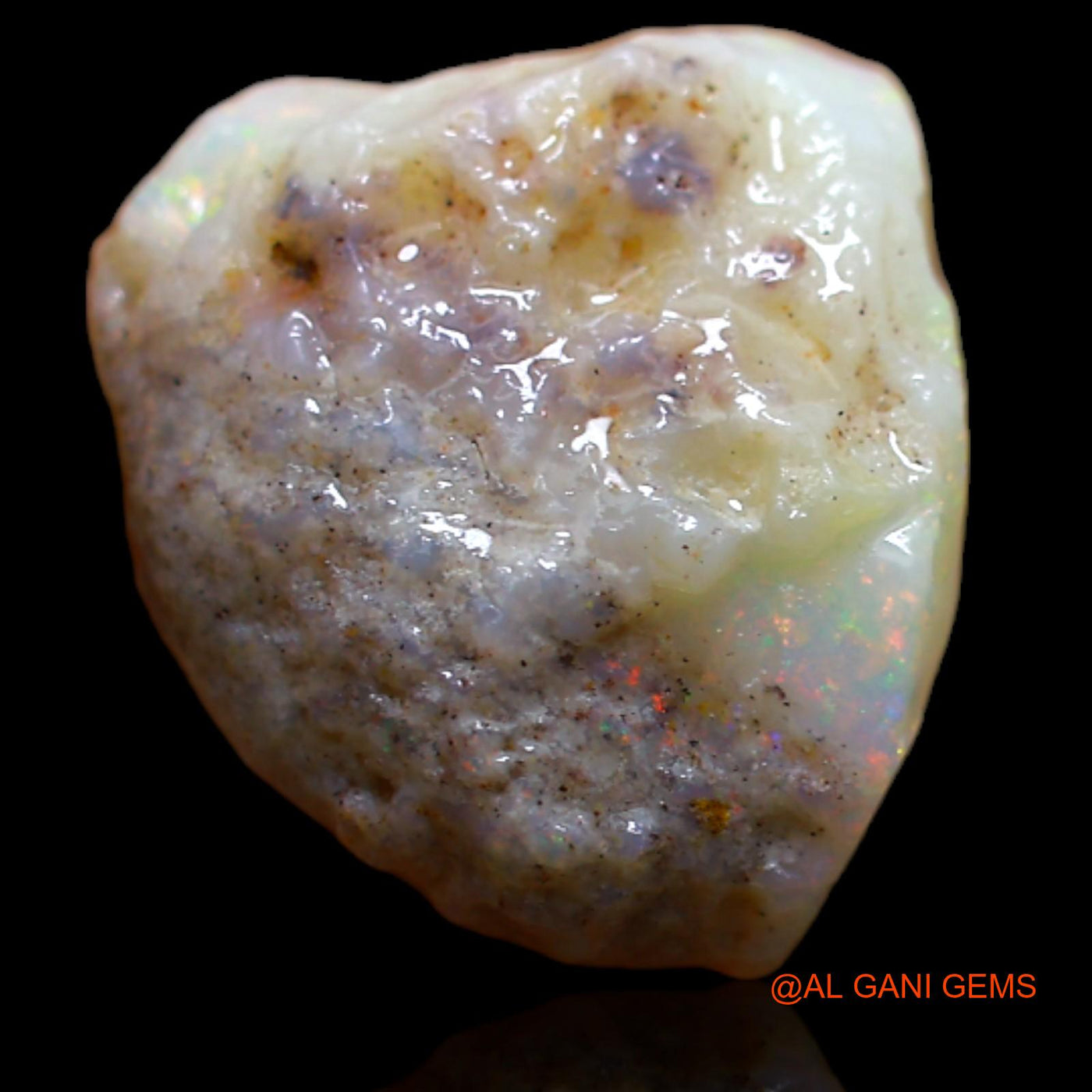 Natural Untreated Fire Opal Loose Gemstone Fancy Rough From Australia 4.90 Cts 14x12x5 mm RB-36