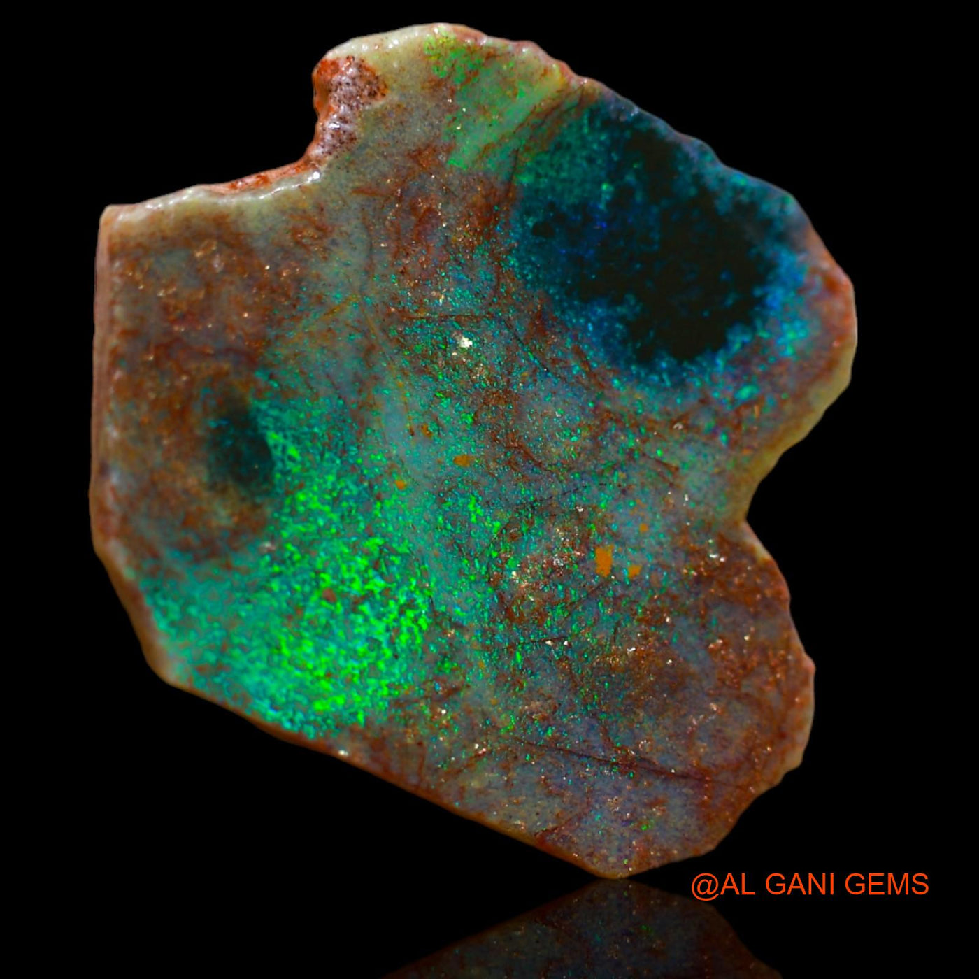 5.70 Cts Natural Australian Fire Opal Loose Gemstone Fancy Rough 21x17x2 mm RB-371