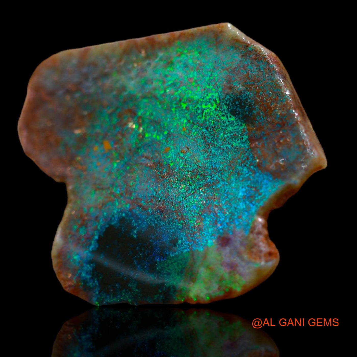 5.70 Cts Natural Australian Fire Opal Loose Gemstone Fancy Rough 21x17x2 mm RB-371