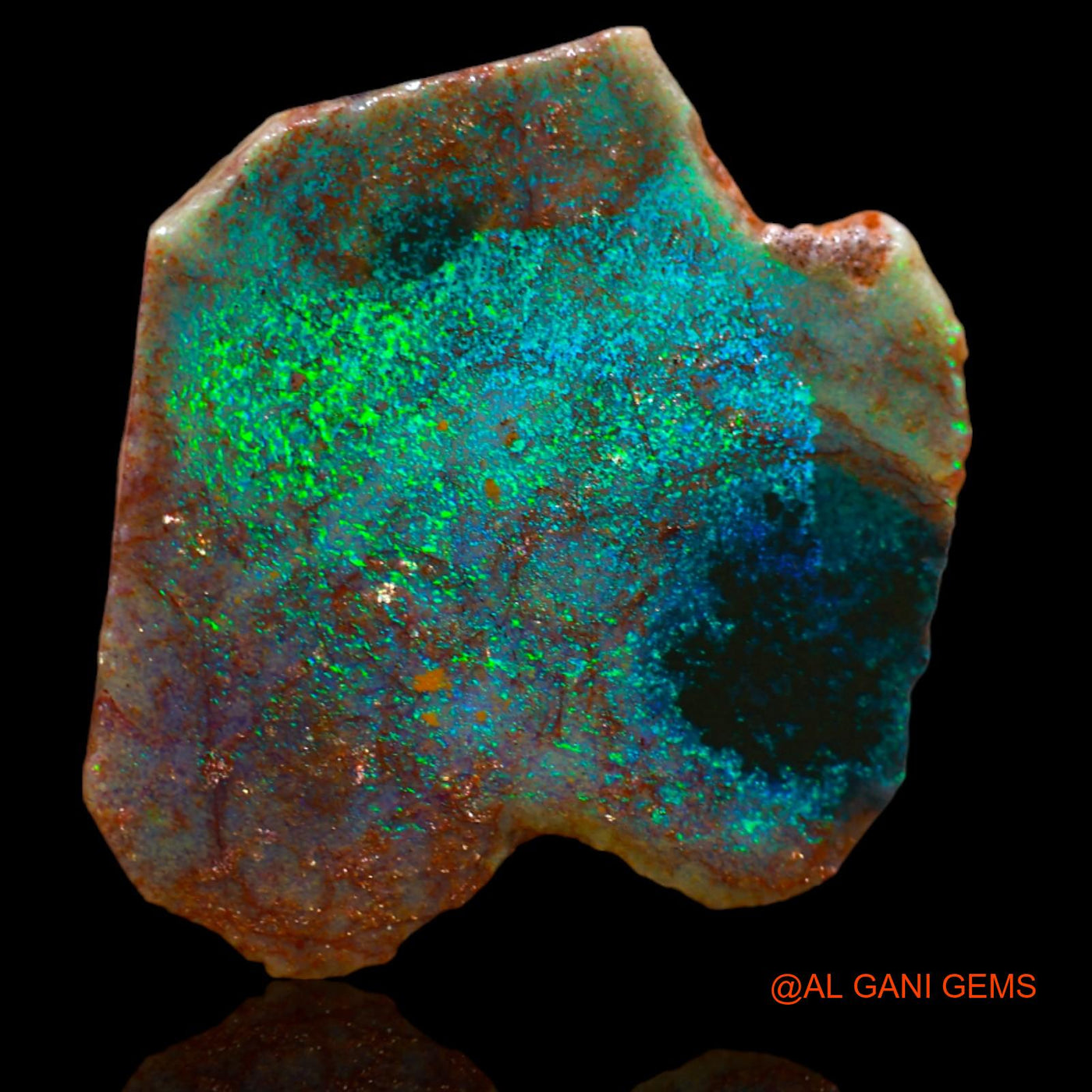 5.70 Cts Natural Australian Fire Opal Loose Gemstone Fancy Rough 21x17x2 mm RB-371