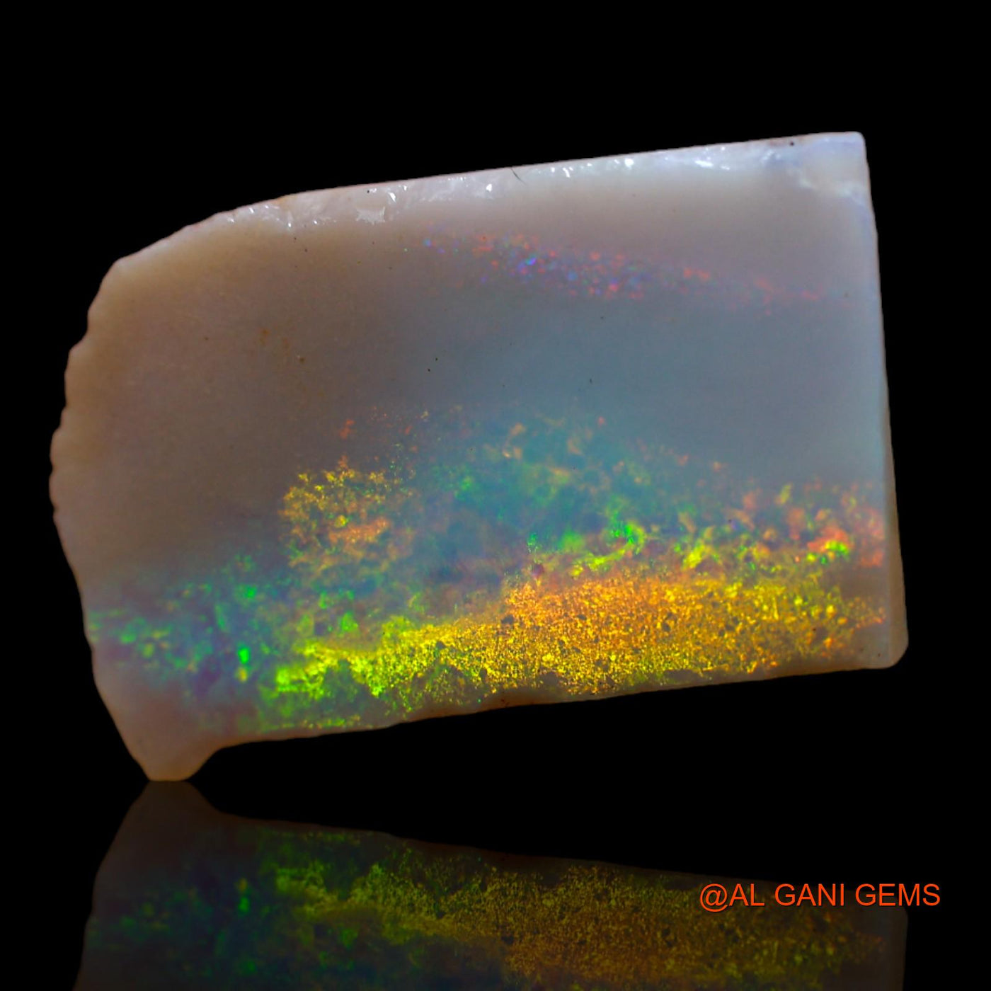 Natural Untreated Fire Opal Loose Gemstone Fancy Rough From Australia 4.70 Cts 19x12x1 mm RB-372