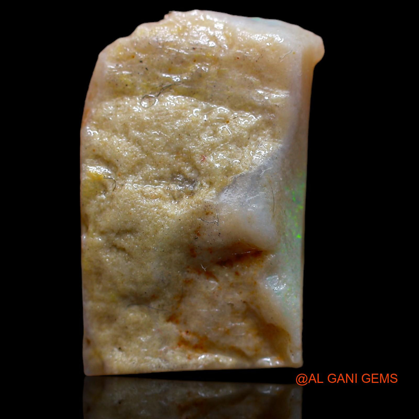 Natural Untreated Fire Opal Loose Gemstone Fancy Rough From Australia 4.70 Cts 19x12x1 mm RB-372