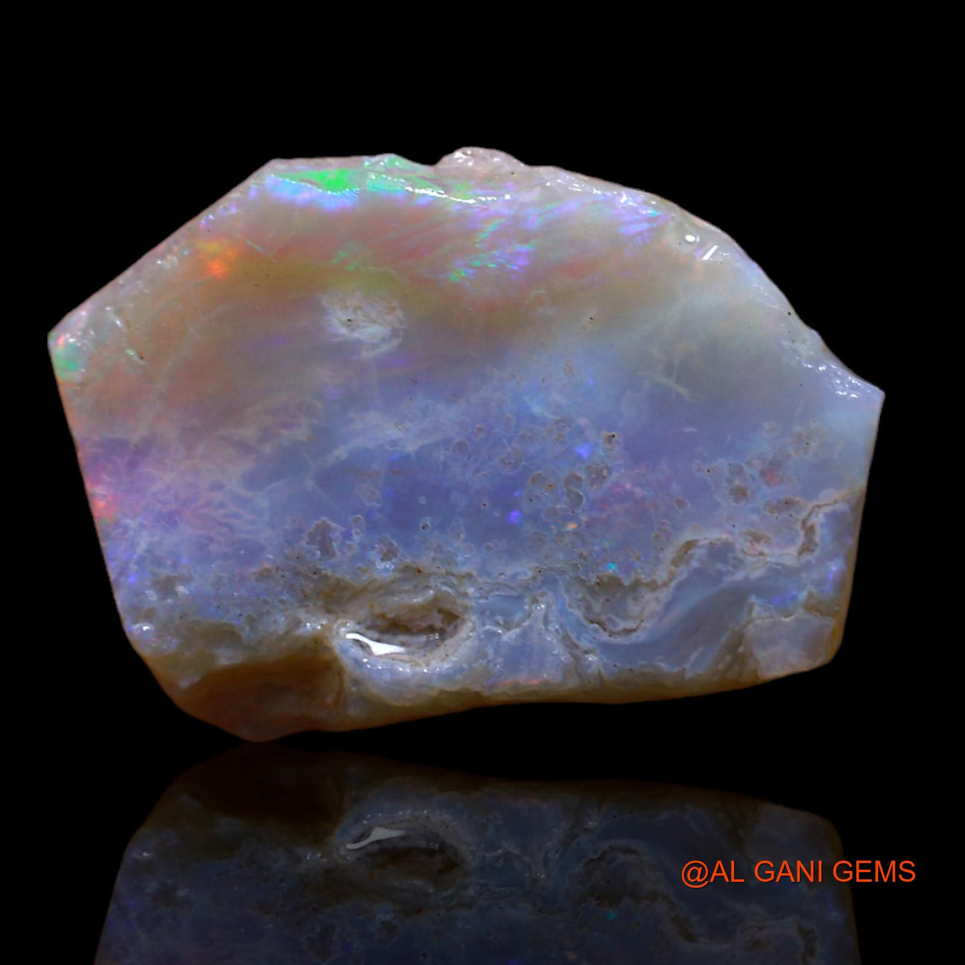 Natural Fire Opal Gemstone 8.70 Cts Loose Fancy Rough From Australia 20x14x2 mm RB-374