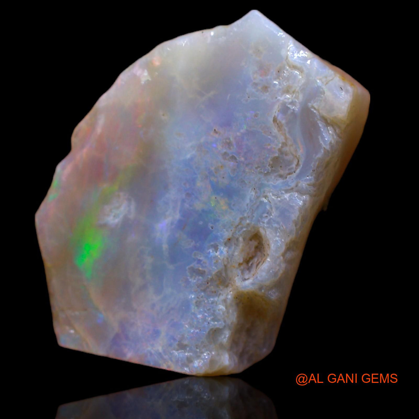 Natural Fire Opal Gemstone 8.70 Cts Loose Fancy Rough From Australia 20x14x2 mm RB-374