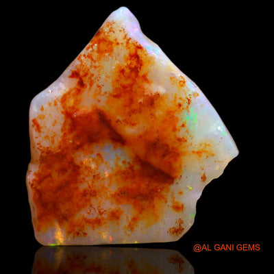 6.40 Cts Natural Australian Fire Opal Loose Gemstone Fancy Rough 21x17x2 mm RB-375