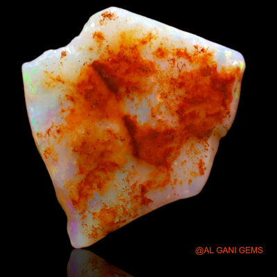 6.40 Cts Natural Australian Fire Opal Loose Gemstone Fancy Rough 21x17x2 mm RB-375