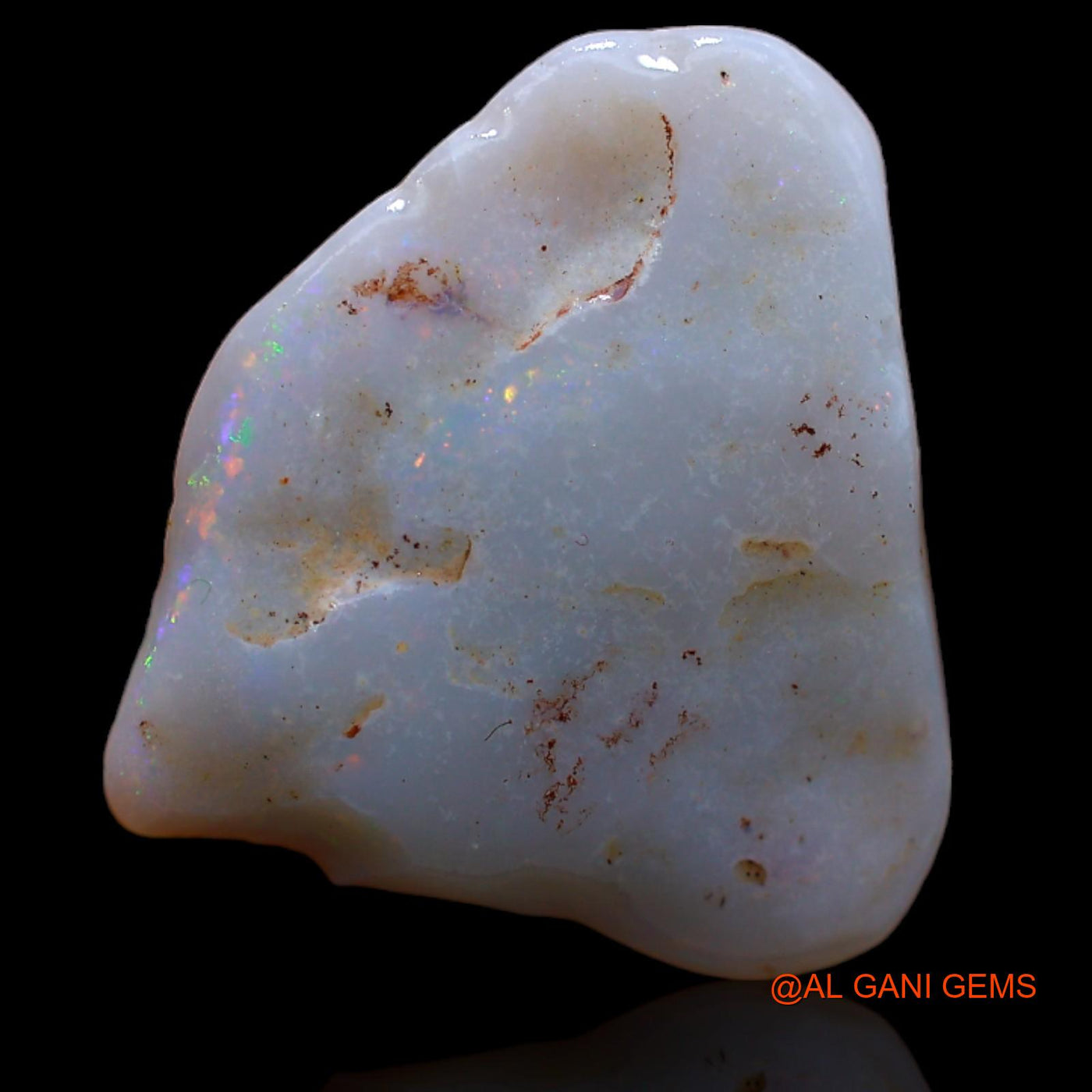 5.00 Cts Natural Australian Fire Opal Loose Gemstone Fancy Rough 19x17x1 mm RB-378