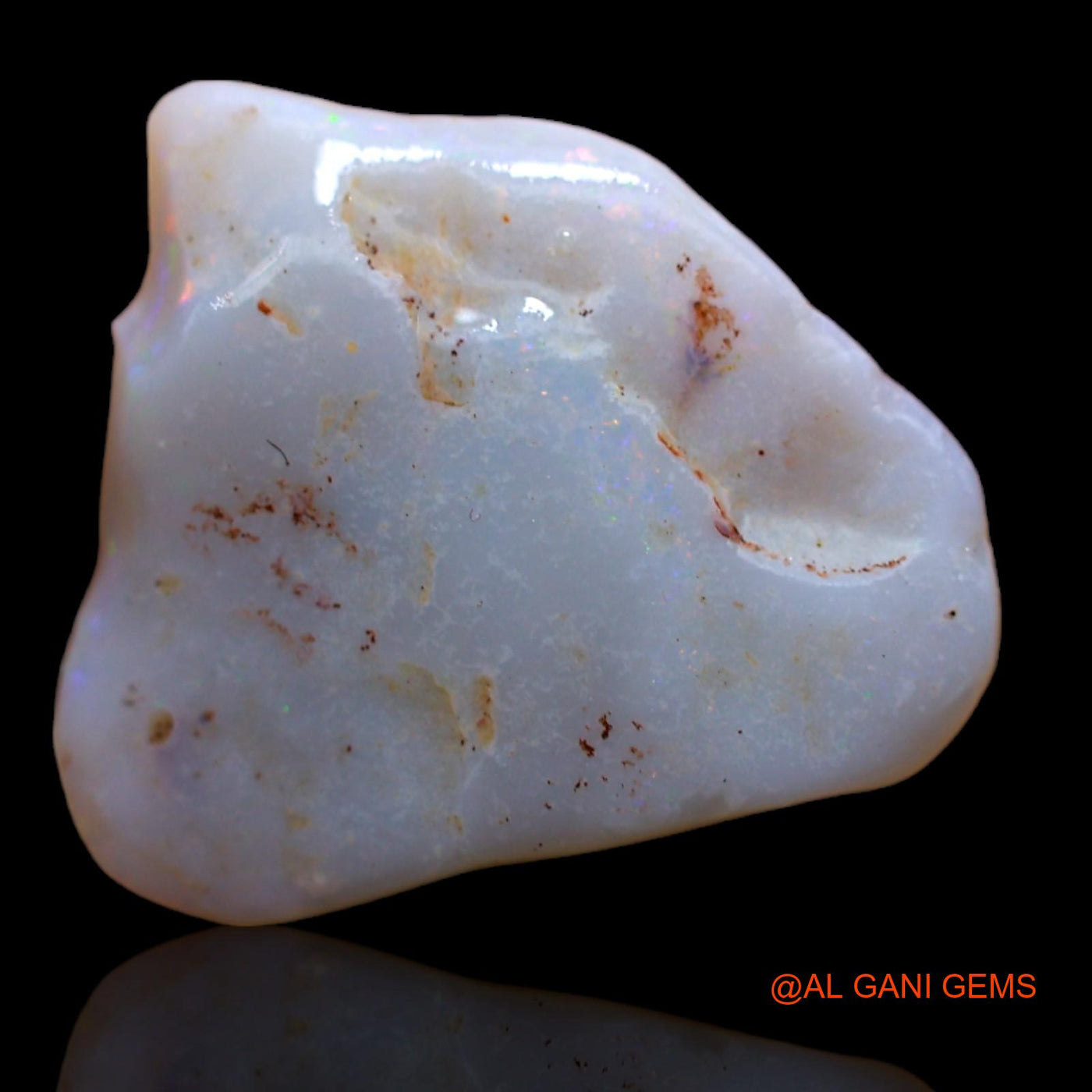 5.00 Cts Natural Australian Fire Opal Loose Gemstone Fancy Rough 19x17x1 mm RB-378