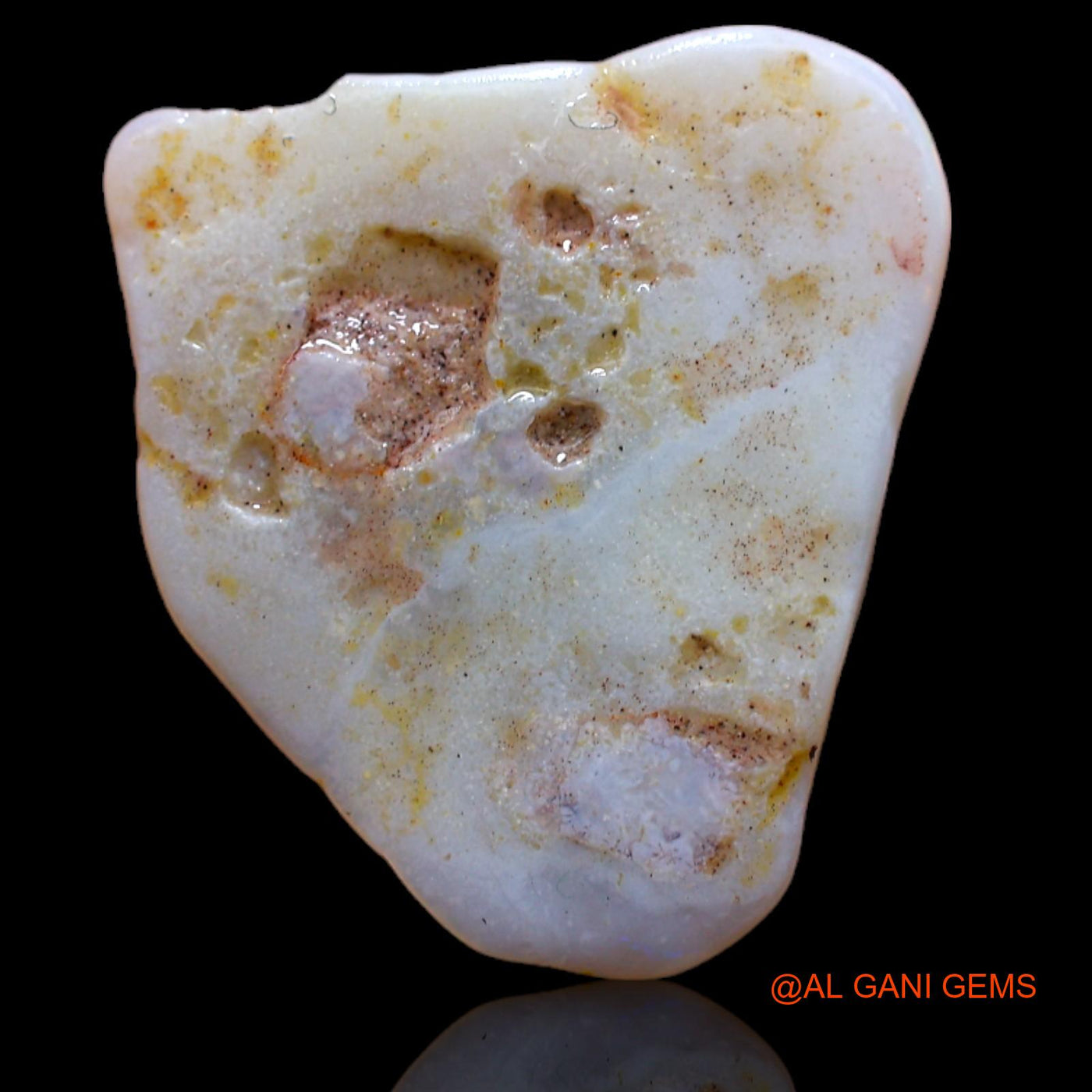 5.00 Cts Natural Australian Fire Opal Loose Gemstone Fancy Rough 19x17x1 mm RB-378