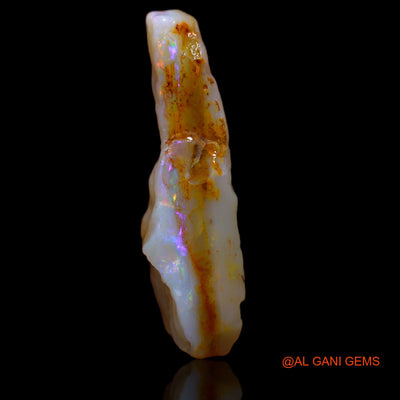 Natural Fire Opal Gemstone 6.50 Cts Loose Fancy Rough From Australia 21x12x2 mm RB-380