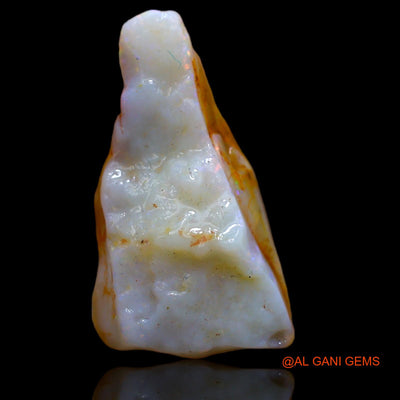 Natural Fire Opal Gemstone 6.50 Cts Loose Fancy Rough From Australia 21x12x2 mm RB-380