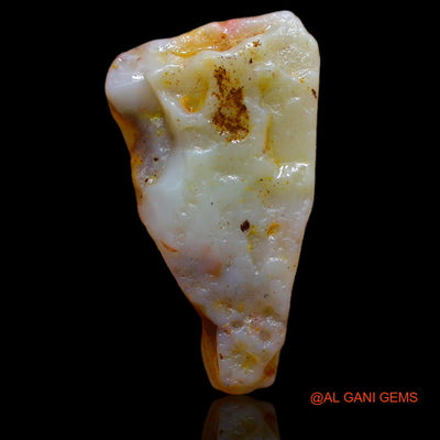 Natural Fire Opal Gemstone 6.50 Cts Loose Fancy Rough From Australia 21x12x2 mm RB-380