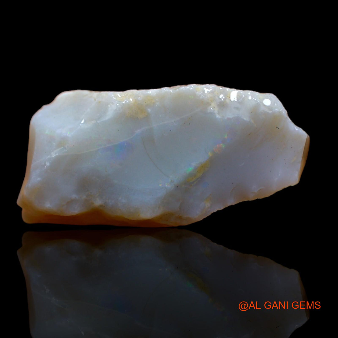 Natural Fire Opal Gemstone 9.50 Cts Loose Fancy Rough From Australia 22x10x2 mm RB-381