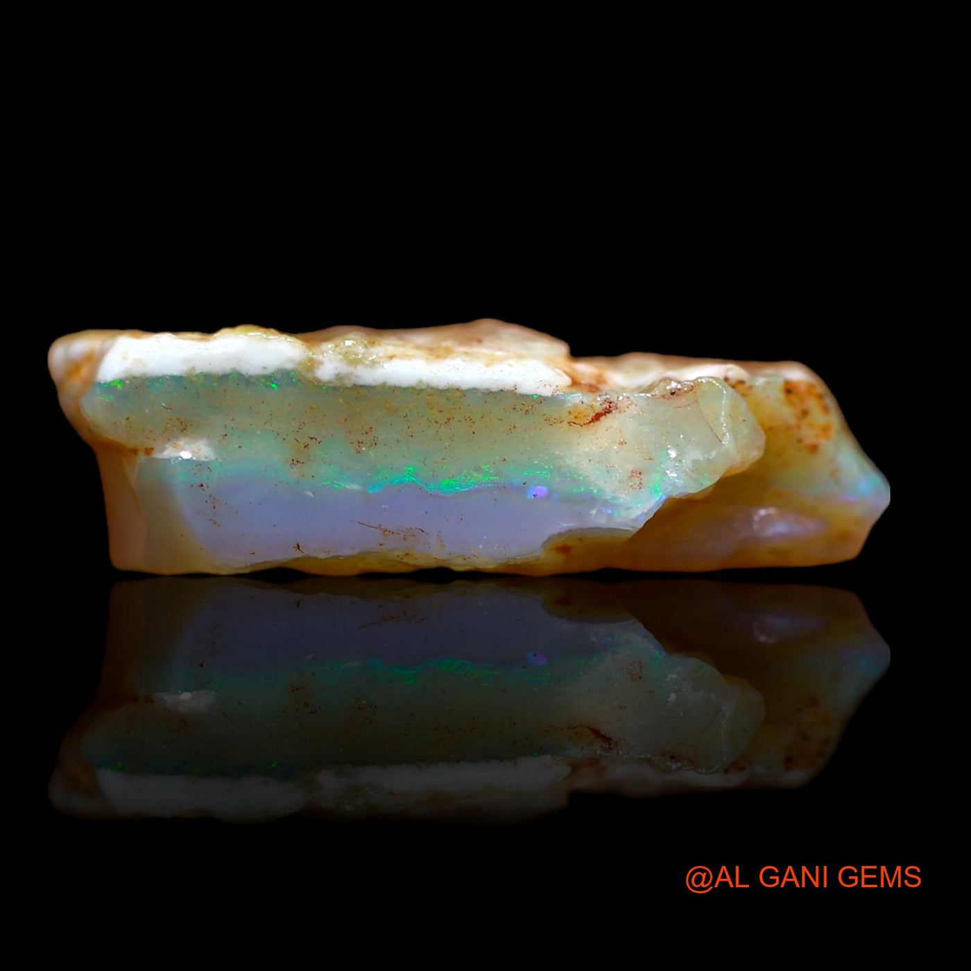 13.00 Cts Natural Australian Fire Opal Loose Gemstone Fancy Rough 24x12x2 mm RB-388