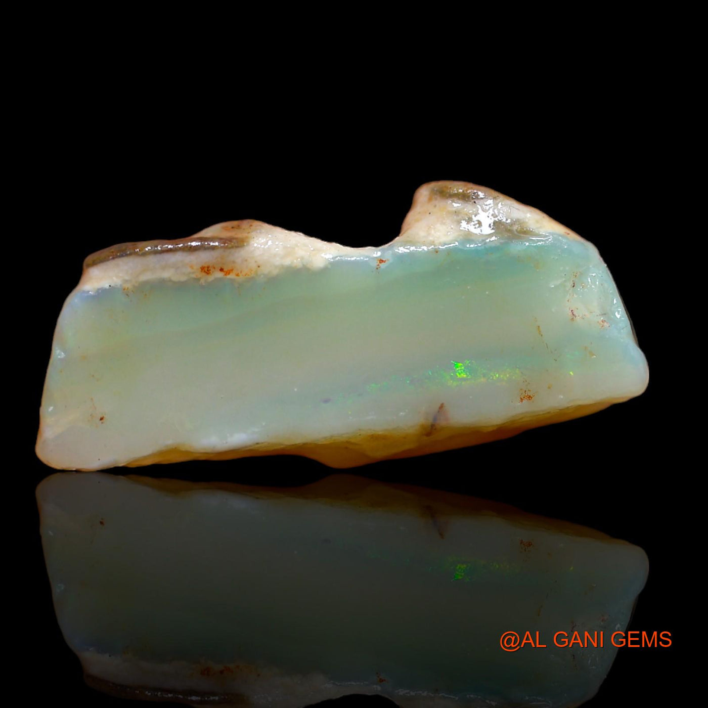 13.00 Cts Natural Australian Fire Opal Loose Gemstone Fancy Rough 22x13x2 mm RB-391