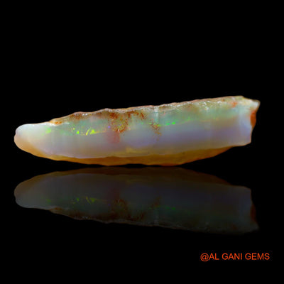 Natural Untreated Fire Opal Loose Gemstone Fancy Rough From Australia 12.40 Cts 24x15x2 mm RB-394