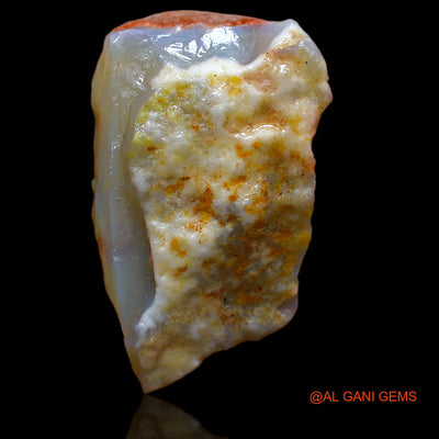 Natural Untreated Fire Opal Loose Gemstone Fancy Rough From Australia 12.40 Cts 24x15x2 mm RB-394