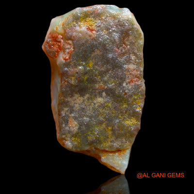 Natural Untreated Fire Opal Loose Gemstone Fancy Rough From Australia 12.40 Cts 24x15x2 mm RB-394