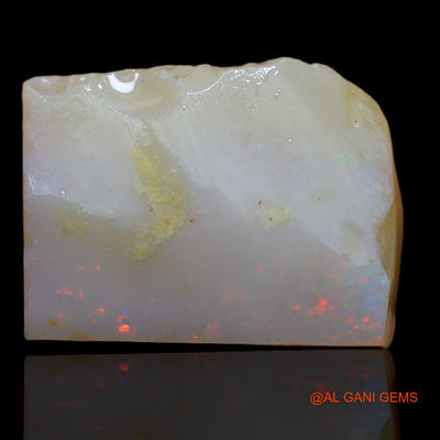 Natural Fire Opal Gemstone 22.00 Cts Loose Fancy Rough From Australia 20x15x9 mm RB-397