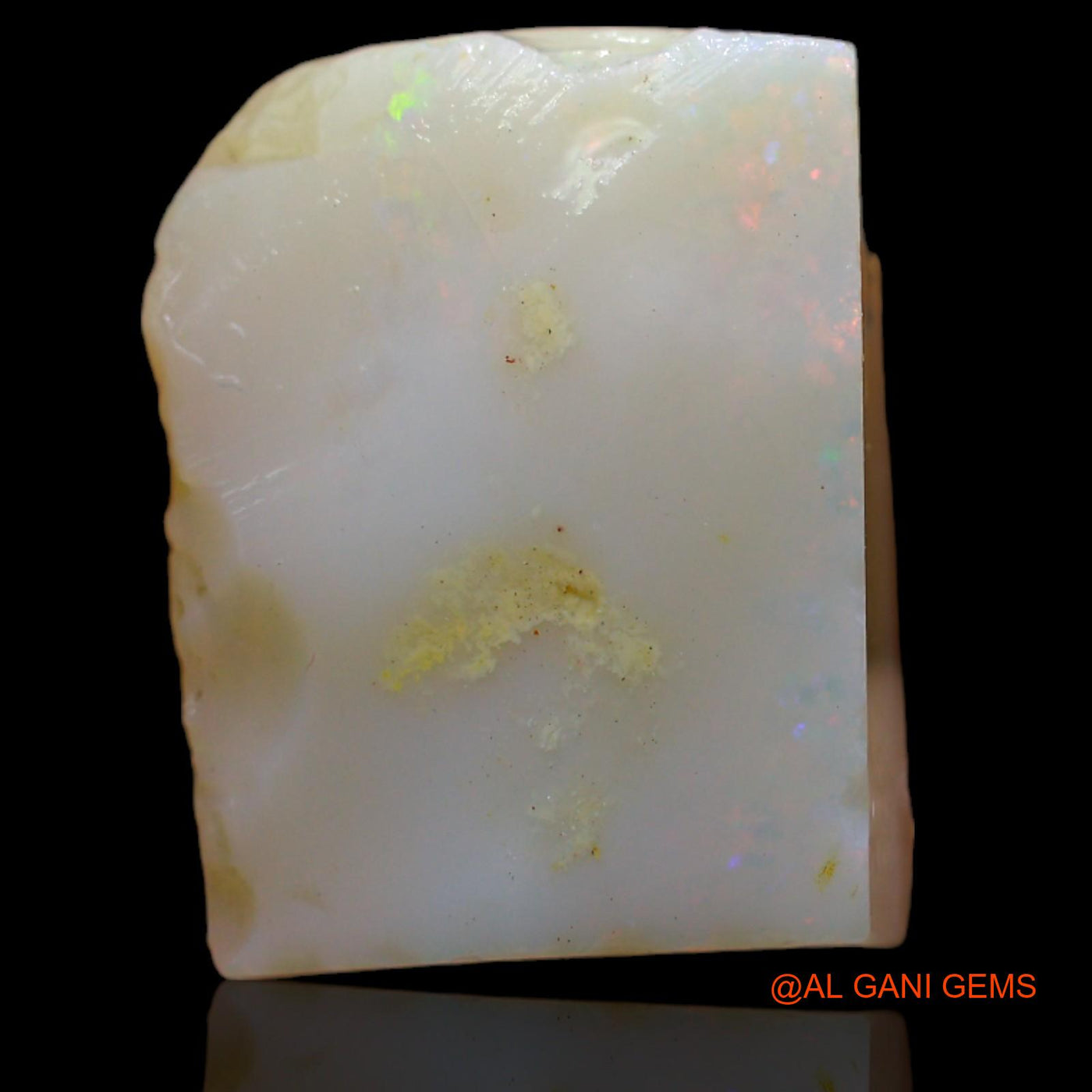 Natural Fire Opal Gemstone 22.00 Cts Loose Fancy Rough From Australia 20x15x9 mm RB-397
