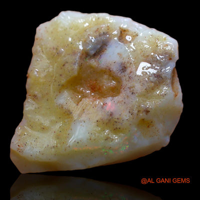 Natural Untreated Fire Opal Loose Gemstone Fancy Rough From Australia 11.80 Cts 19x19x5 mm RB-399