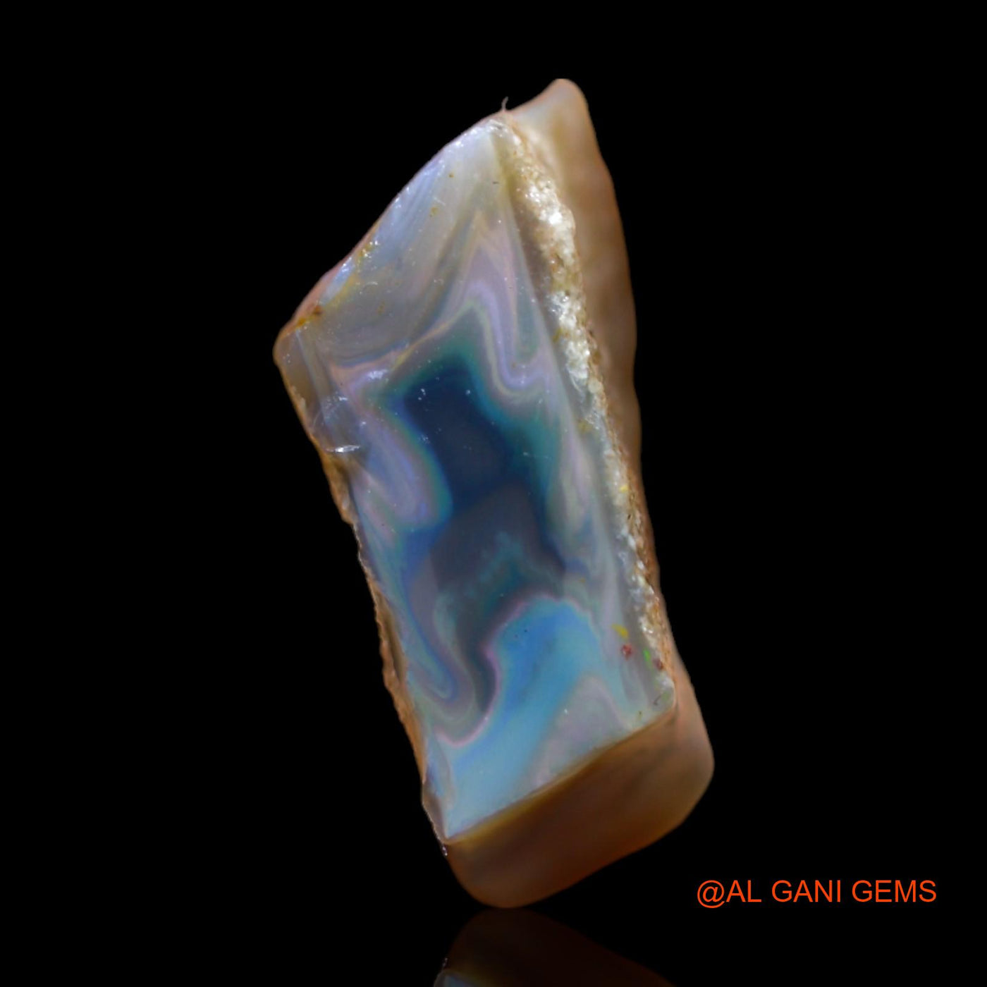 12.90 Cts Natural Australian Fire Opal Loose Gemstone Fancy Rough 19x15x9 mm RB-414
