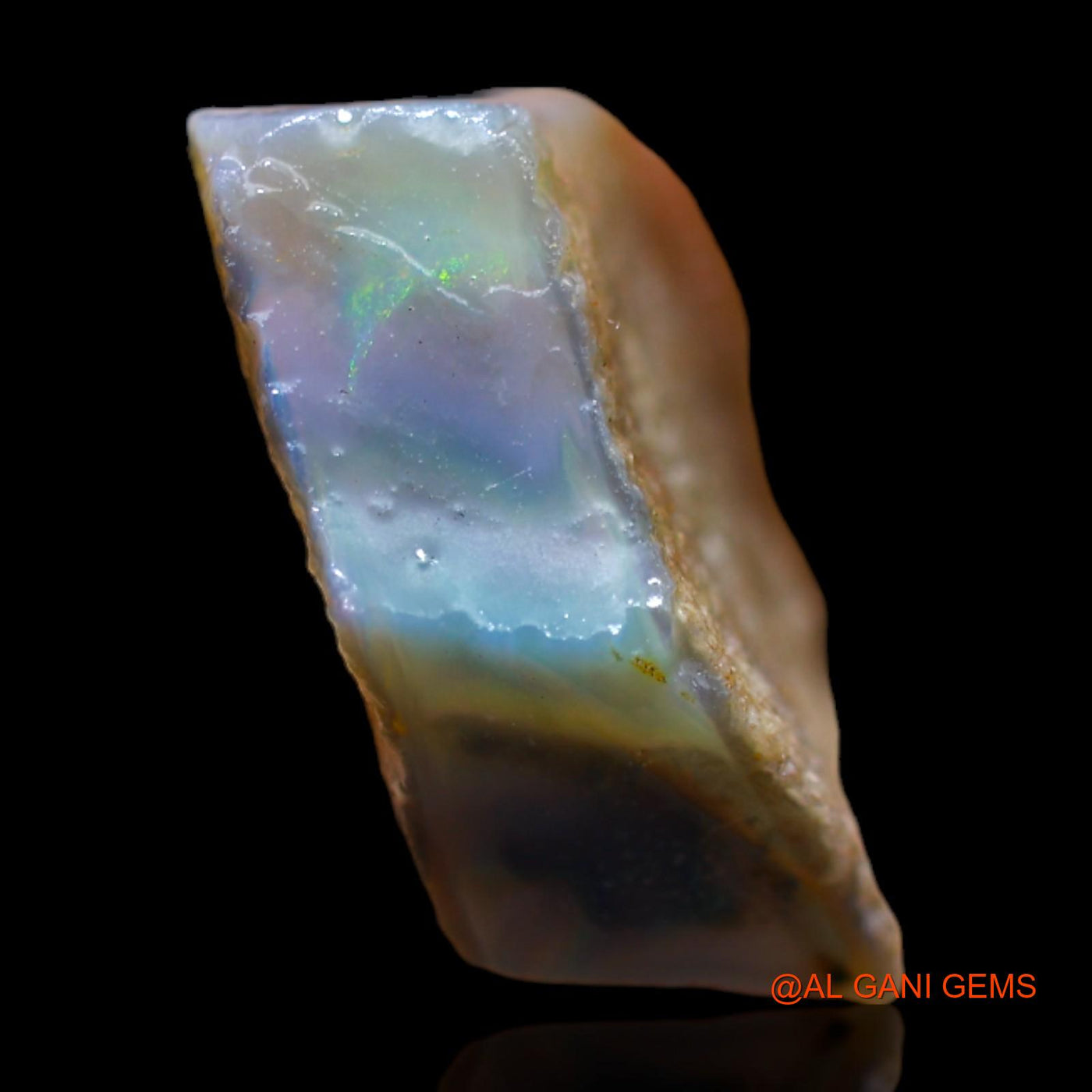 12.90 Cts Natural Australian Fire Opal Loose Gemstone Fancy Rough 19x15x9 mm RB-414